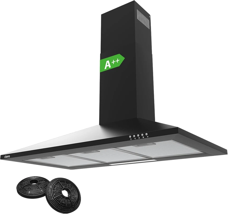 CBCS6201 Cappa Aspirante 60 Cm - Classe A++ - 370M³/H - 3 Velocità - 2 Funzioni  - Immagine 2 di 4