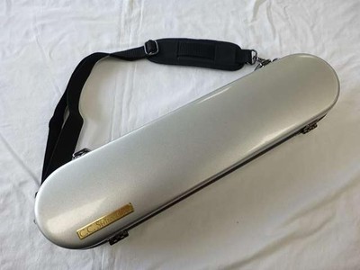 C.C SHINY Junk Flöte Case Silberfarben