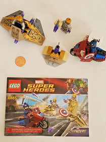 LEGO Marvel Super Heroes Captain America's Avenging Cycle 6865 w Captain America