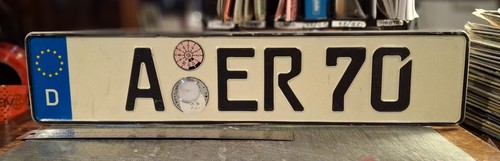 🌎- GERMANY - Recent series passenger license plate - from Augsburg