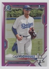 2021 Bowman Chrome Prospects Fuchsia Refractor /199 Luis Rodriguez #BCP-196 18gt
