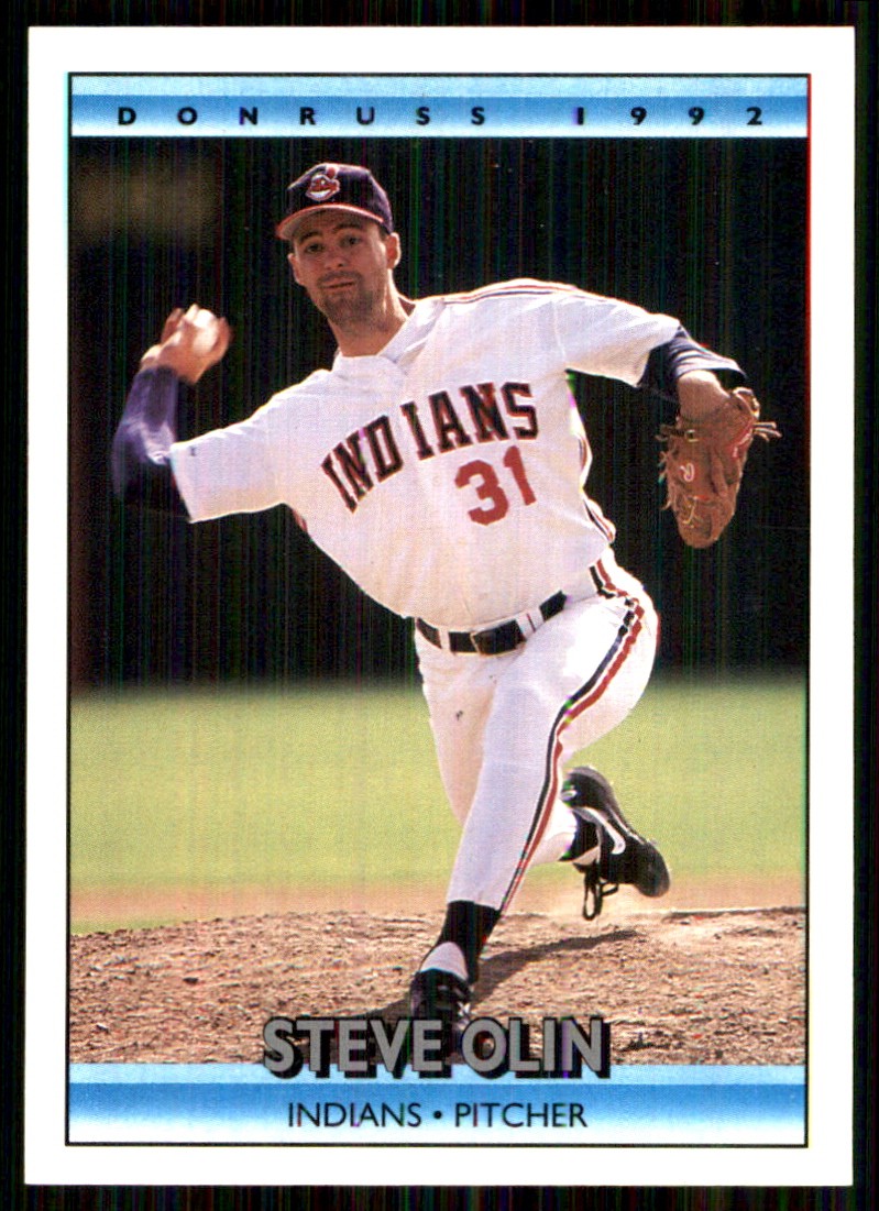 Steve Olin 1992 Donruss #151 Indians MLB READ FREE SHIPPING AutographDen