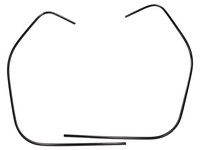 Kantenschutz, Schlitzrohr Set Moto Nostra Beinschild 1460Mm Schwarz FüR Vespa GT