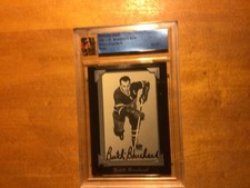 hockey card Emile Butch Bouchard in the game 01/01 WOW! Autograph !