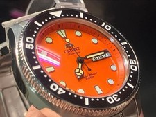 Orologio Orient Ray 2 Rosso AR Cristallo Zaffiro DLW Bordo Moneta Cinturino Nylon