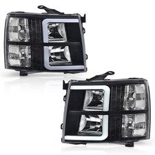 LED DRL Headlights for Chevy Silverado 1500 2007 2013 2500 HD 3500 HD 2007 2014