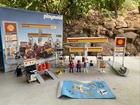 Vintage Playmobil 3437 Shell Gas Station Mechanic Auto Repair Used Incomplete