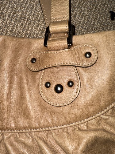 Vintage Y2K Beige Longchamp Idole Leather Shoulder Bag - Picture 18 of 24