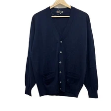 Auth DAKS - Dark Navy Women's Cardigan