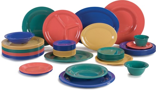 Sierrus Rusable Plastic Oval Serving Platter with Rim for Restaurants and Hom... - Picture 3 of 3