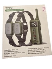 Dog Shock Collar - 3300 ft Waterproof Dog Training Collar with Remote 2 Pack