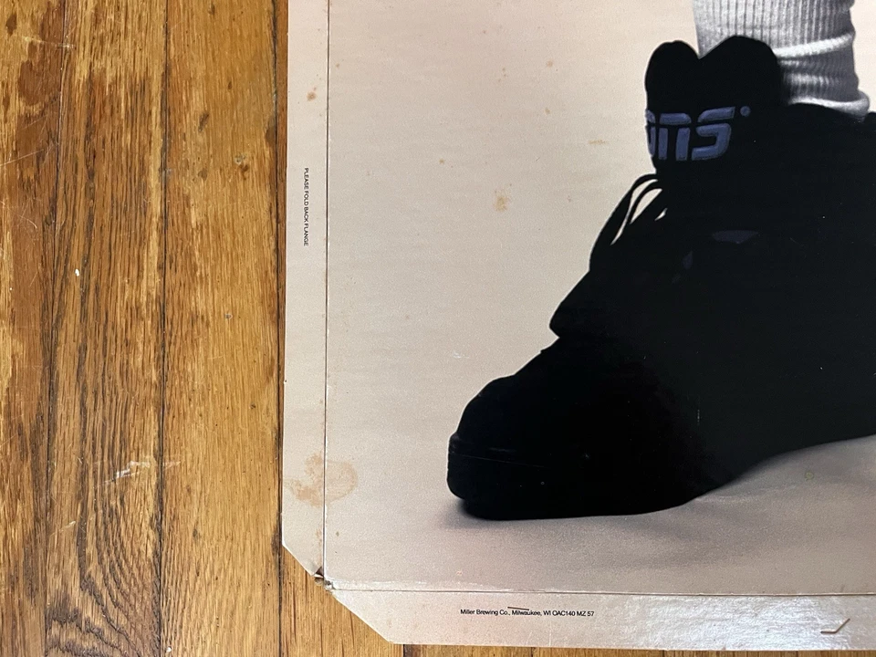 VINTAGE Larry Bird Boston Celtics Miller Lite Cardboard Cut Out Display 80s - Image 4 of 4