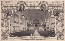 DR Privatpostkarte PP 27 C 214-02 - Badisches Sängerbundes-Fest Mannheim 1923
