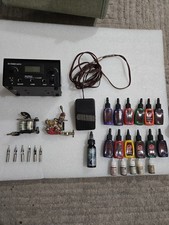 Lot of 2 Tattoo Machines Coil Style - 17 Ink And Other Items