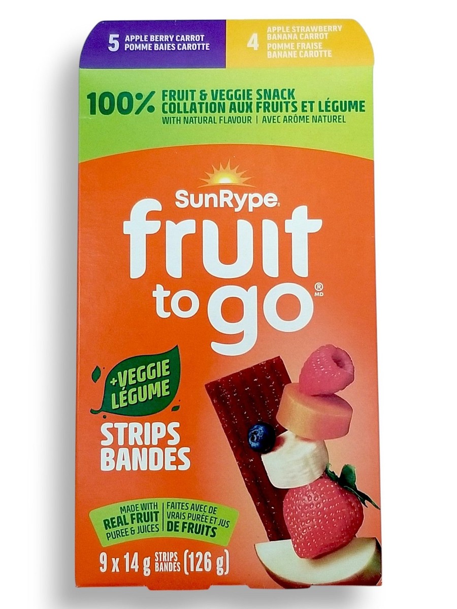 SunRype Fruit to Go +Veggie Fruit Bars, Bars