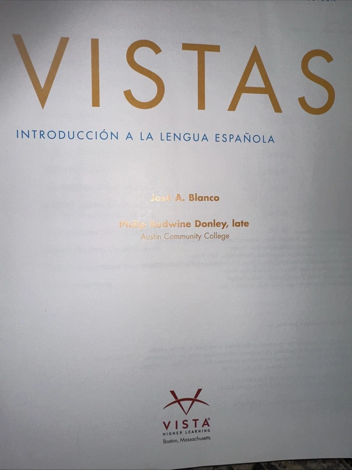 Vistas Introduccion A La Lengua Espanola - Image 3 of 4