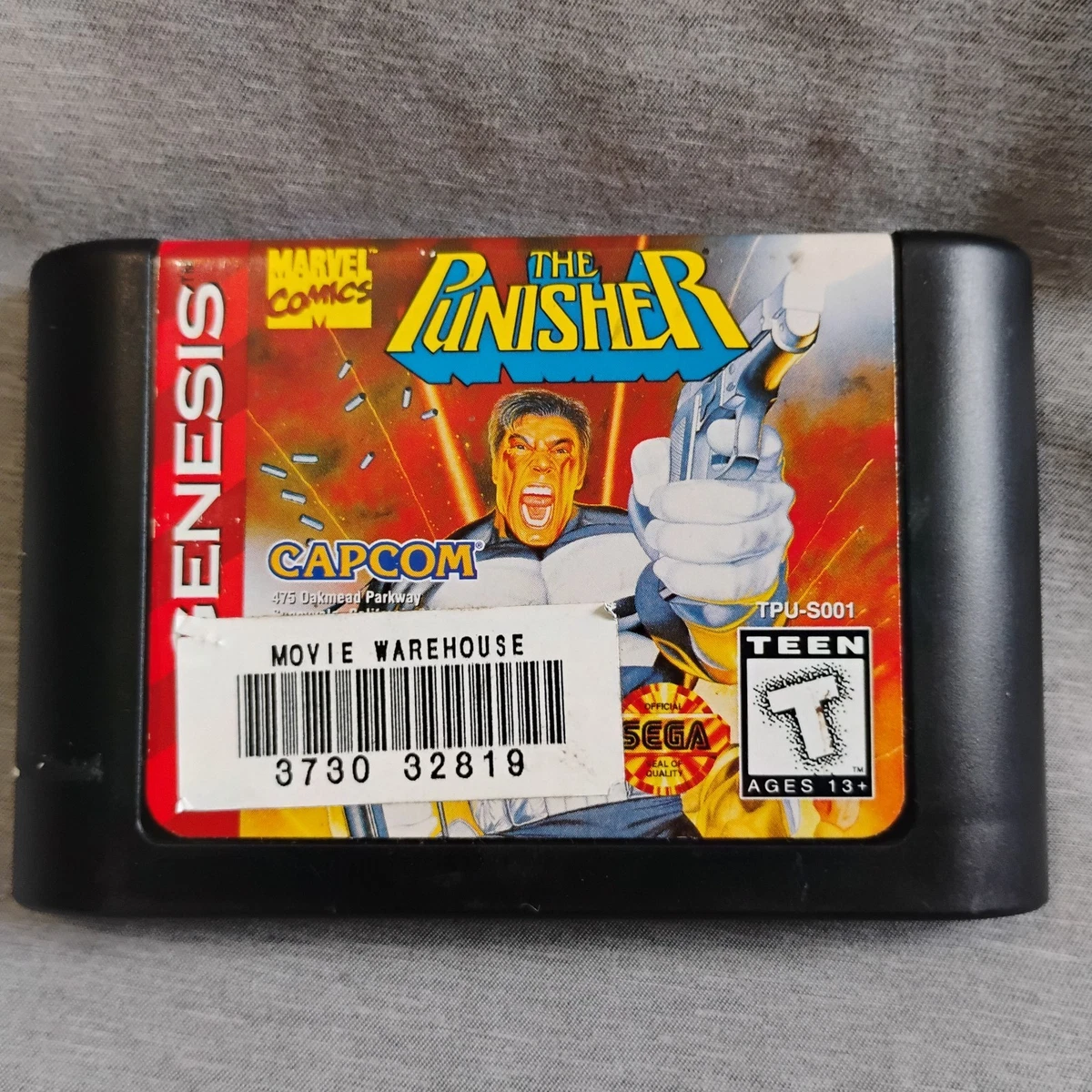 Punisher The Genesis Sega MD Video - Mega Drive Game Case Games 