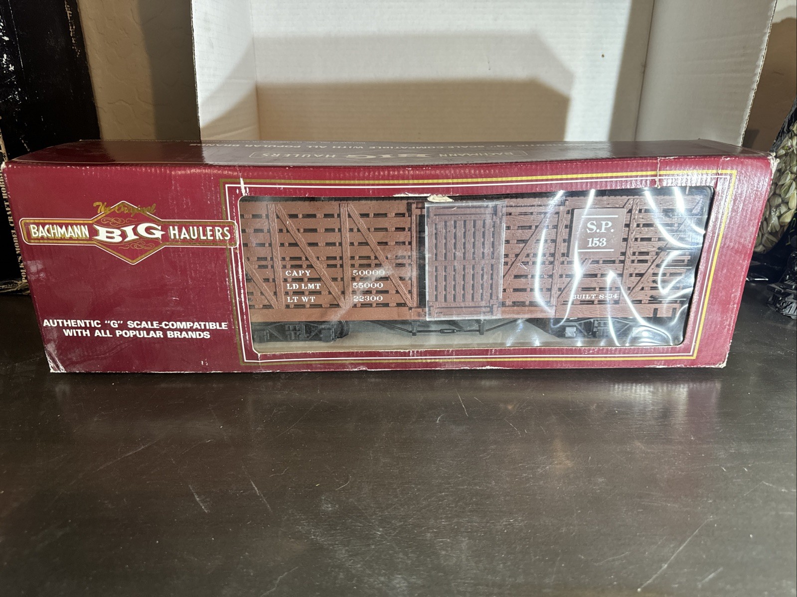 Bachmann G Scale #98116 Southern Pacific Stock Car For Trains Layout