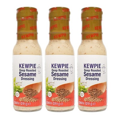 Kewpie Sesam Dressing mit geröstetem Sesame Sauce Sesamsauce sesam sauc 3x236ml 