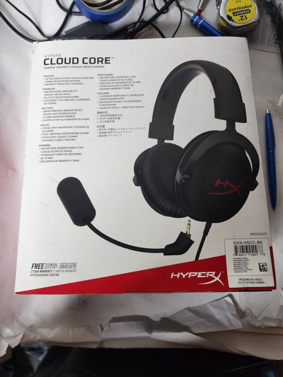 Kingston HyperX Cloud Core Black/Red Headband Headsets for Multi