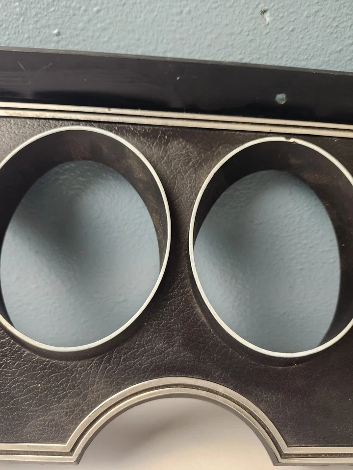 Cuadro de instrumentos negro Ford Torino Ranchero 1972-1976 bisel D2GF-10B883-AA Foto 3 de 4