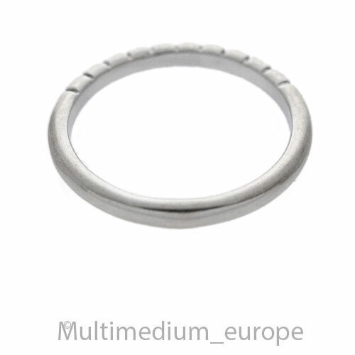 Memory 585 Weißgold Freundschafts Ring Diamanten white gold diamonds 14ct Gr55 - Picture 3 of 4