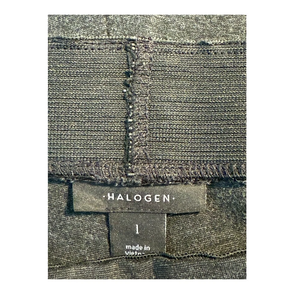 卤素针织裤职业穿弹力拉灰色 L 码 — 第 3/4 张图片