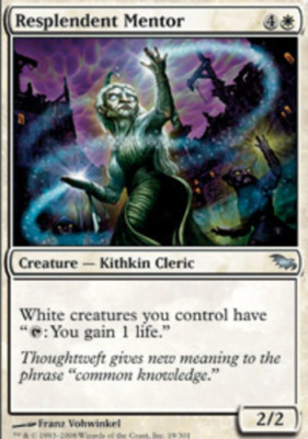 Resplendent Mentor *PLAYSET* Magic MtG x4 Shadowmoor SP
