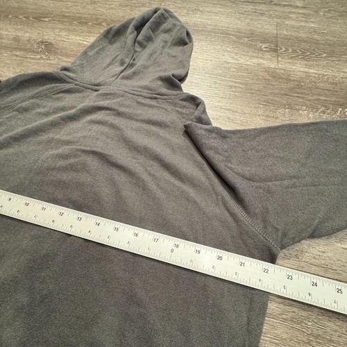 Vintage Golds Gym Hoodie Adult Medium Gray Full Zip Hooded Sweatshirt Workout - Picture 8 of 9