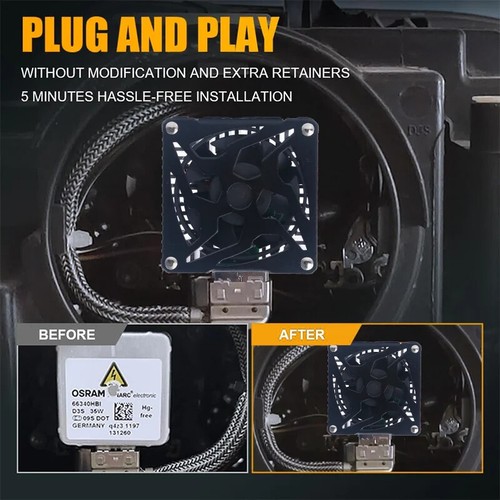 2PZ Lampadina Faro LED 30000LM Xenon Luce Auto Turbo Lampada Canbus 6000KPlug&Play - Foto 5 di 22