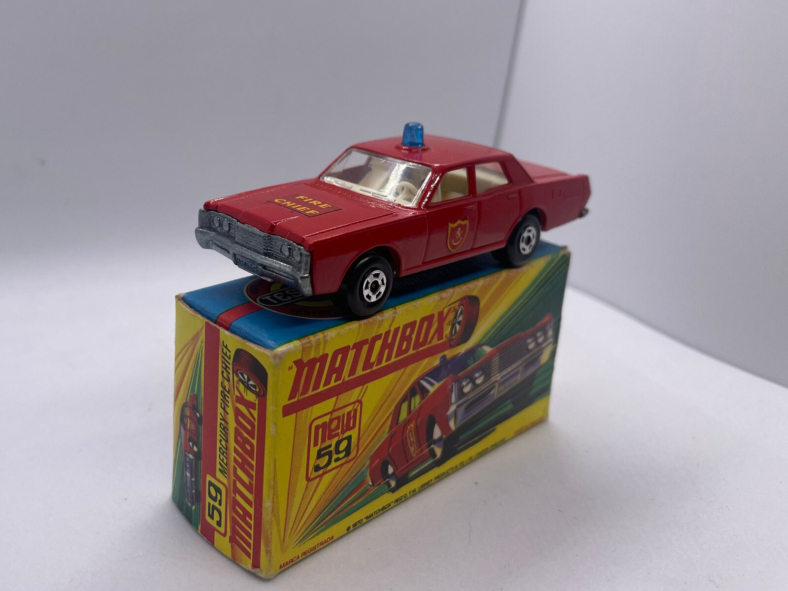 MATCHBOX 1970 Superfast ☆ FIRE CHIEF CAR-