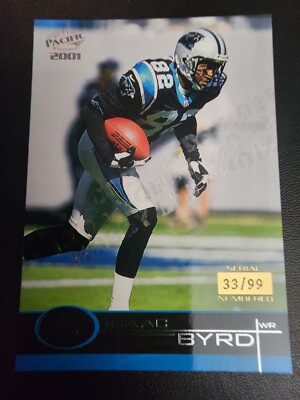 ISAAC BRYD 2001 PACIFIC HOBBY LTD #61 CAROLINA PANTHERS #33/99 FOOTBALL