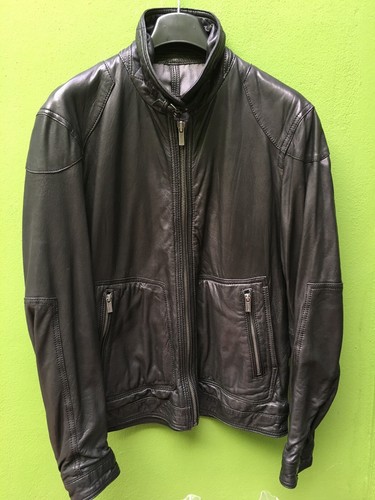 CHAQUETA DE PIEL HOMBRE MASSIMO DUTTI TALLA L | eBay
