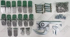 46 Piece TODCO Style Trailer Roll Up Door Kit  1"Rollers Lock & Keeper ZINC NEW