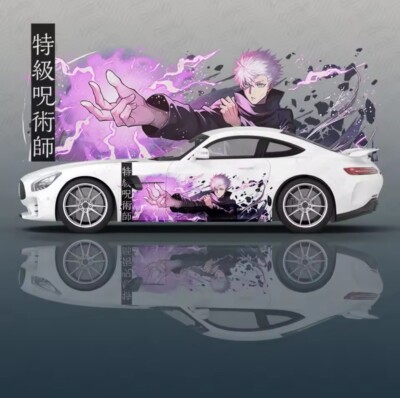 Itasha Custom Car Decals; Anime Inspired Car Decals; Itasha Side Decal,Both Side