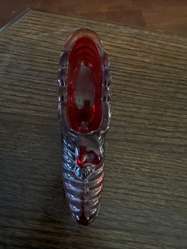Bellissimo stivaletto vintage in vetro rosso con tacco alto - Foto 2 di 5