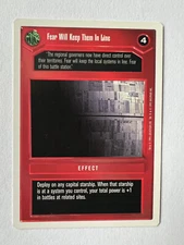 Star Wars CCG Premiere WB Fear Will Keep Them In Line FS Eligible Dollar Rare