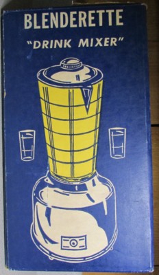 RARE Circa 1952 La Belle Silver Company BLENDERETTE Drink Mixer NEW IN BOX NR!