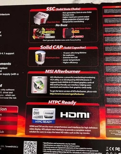 NEW OPEN BOX MSI NVIDIA PCI Express X16 VIDEO CARD ✔️ Low or ✔️ High Profile - Picture 8 of 19