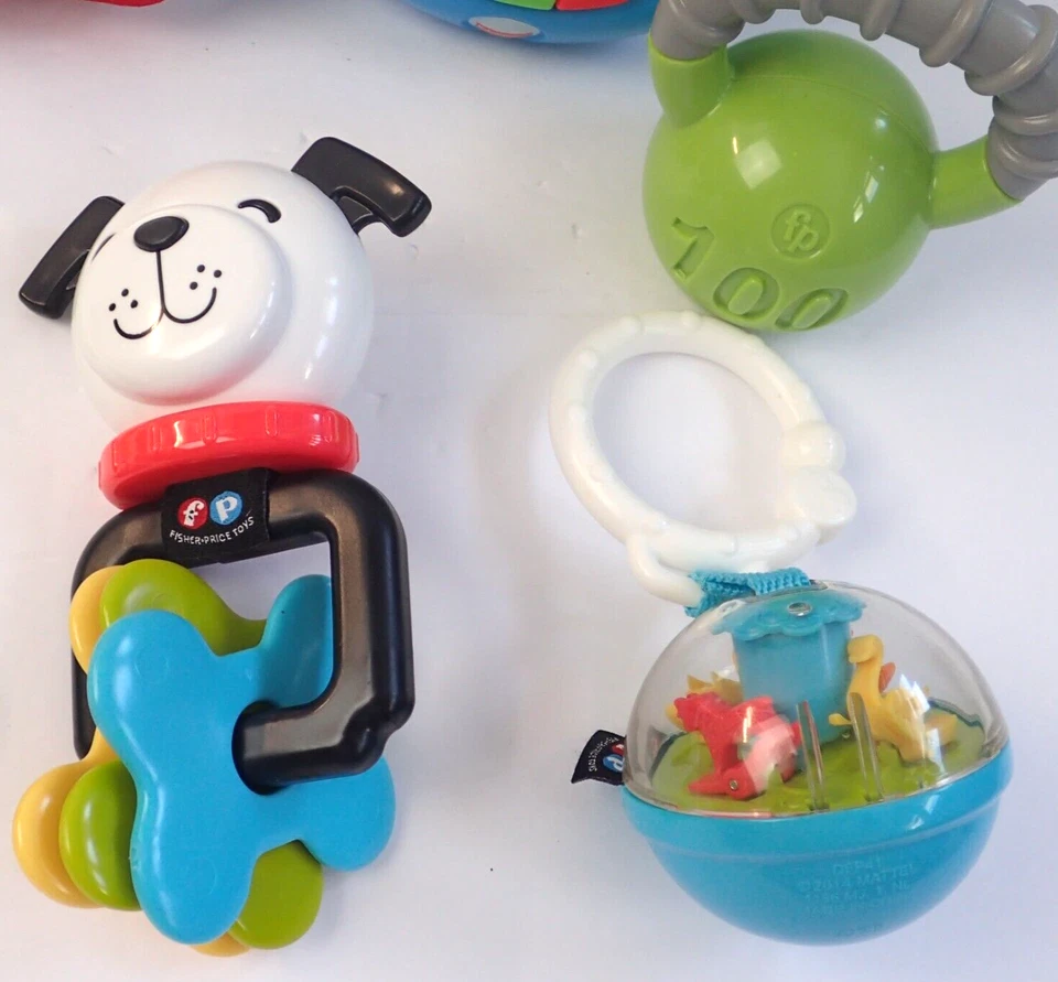 Fisher-Price Toy Lot of 6 Toys with Sing & Learn Sing Puppy & Crinkle Camera - Image 3 of 4