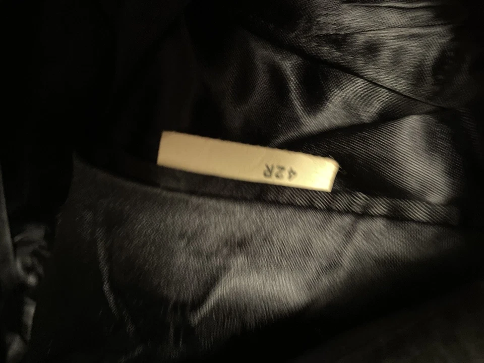 Vtg 100% Soft 💯Wool Long Maxi Coat FILLINGS 42R Quality Lined M - Image 3 of 4