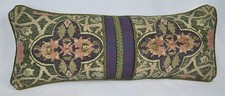Corded Accent Pillow made w Ralph Lauren Rutherford Park Tapestry Fabric 17x7