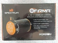 Spektrum Firma 2-in-1 Brushless Crawler Motor/ESC 1400Kv SPMXSEM1040A Brand New!