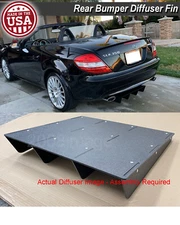 Rear Bumper Spoiler Diffuser Splitter Shark Fin Winglet For 2004-2010 SLK R171
