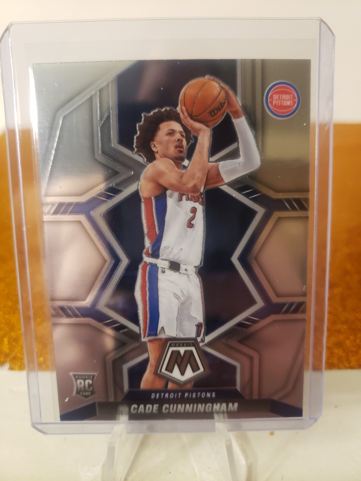 2021-22 Mosaic Basketball Rookie Base #203 Cade Cunningham - Detroit Pistons