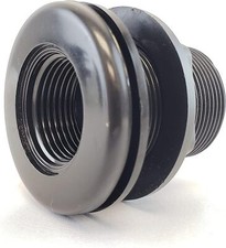 Lifegard Aquatics 1-Inch Double Threaded Bulkhead