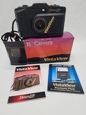Vintage Vista View 35mm XL Film Camera Focus Free With Original Box New