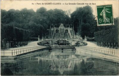 CPA SAINT-CLOUD Parc - La Grande Cascade - Vue de Face (1323968)