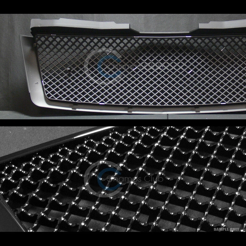 For 07-14 Chevy Tahoe/Suburban/Avalanche Glossy Blk Mesh Front Bumper Grille ABS - Image 3 of 3