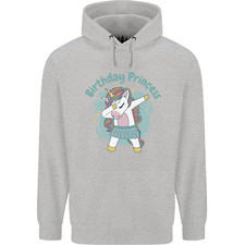 Felpa Uomo Compleanno Principessa Unicorno 4° 5° 6° 7° 8°